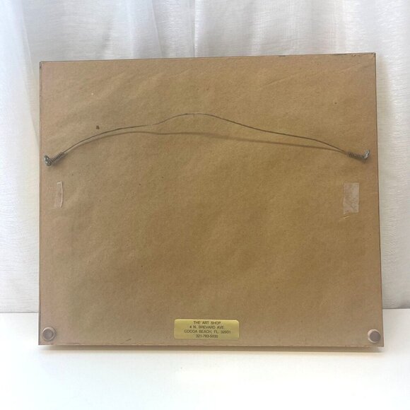 Michael Kachan Eiffel Song Framed Artwork Vintage 90s LIthograph Gold Frame - Picture 2 of 8